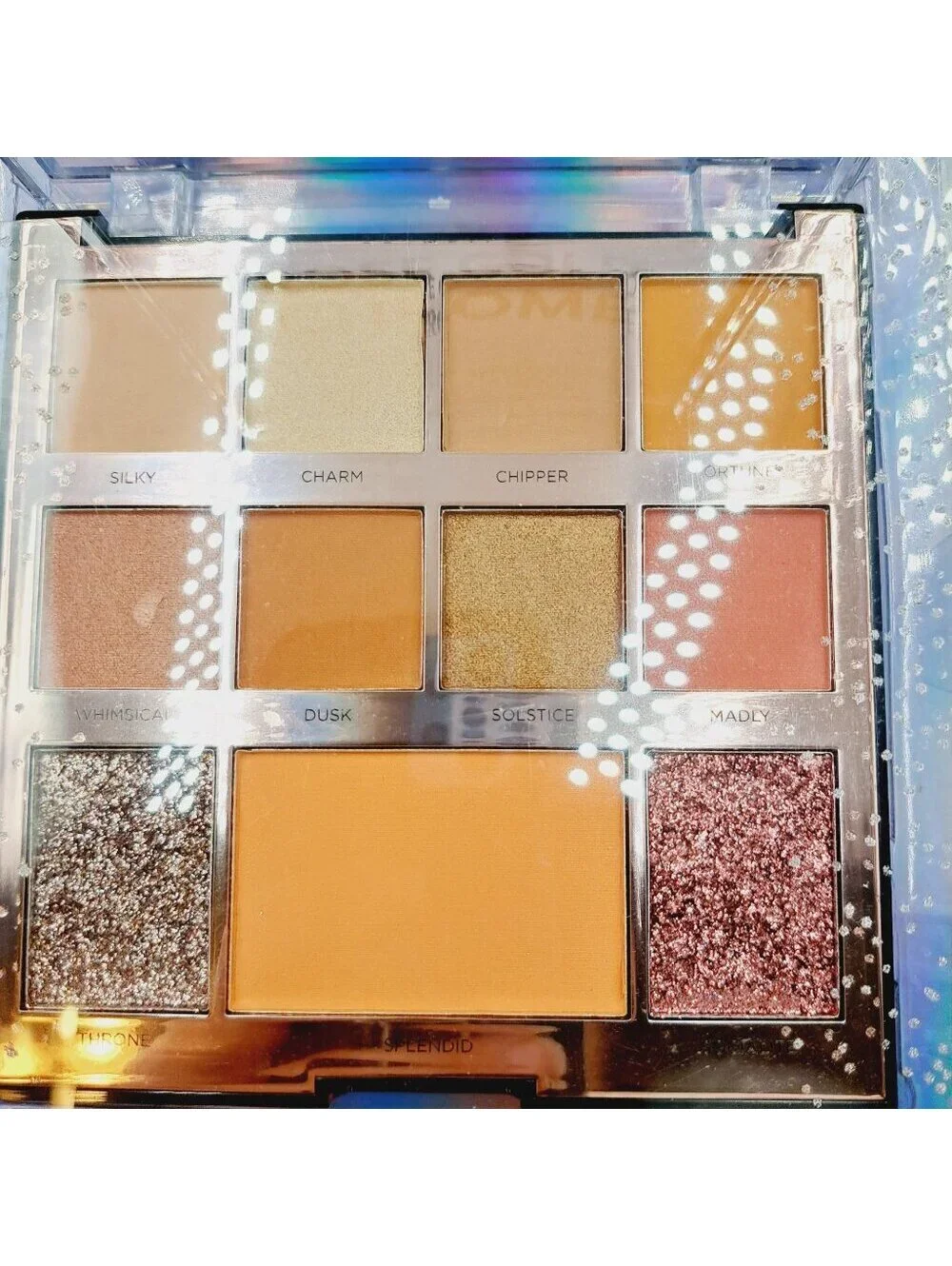 Profusion Rose Gold Glitter Chrome 13 Eyeshadow Palette Holiday Make Up Face Kit